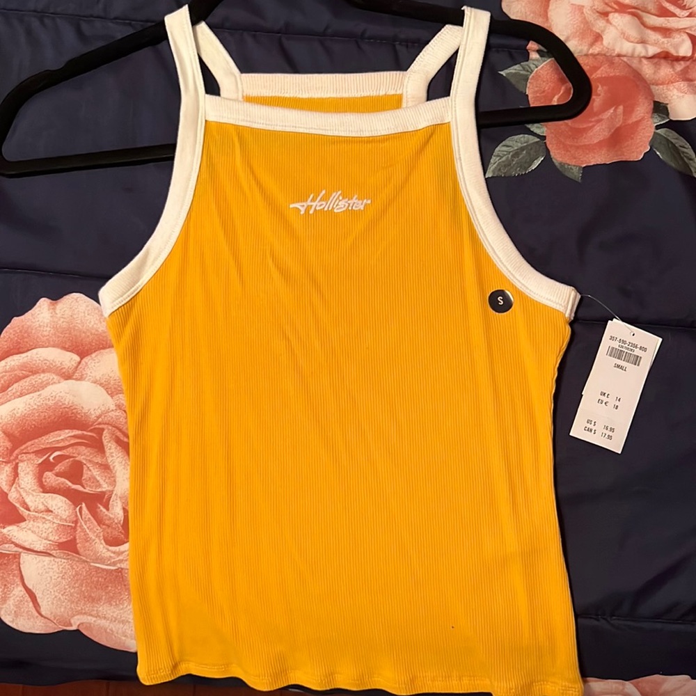 Yellow crop top